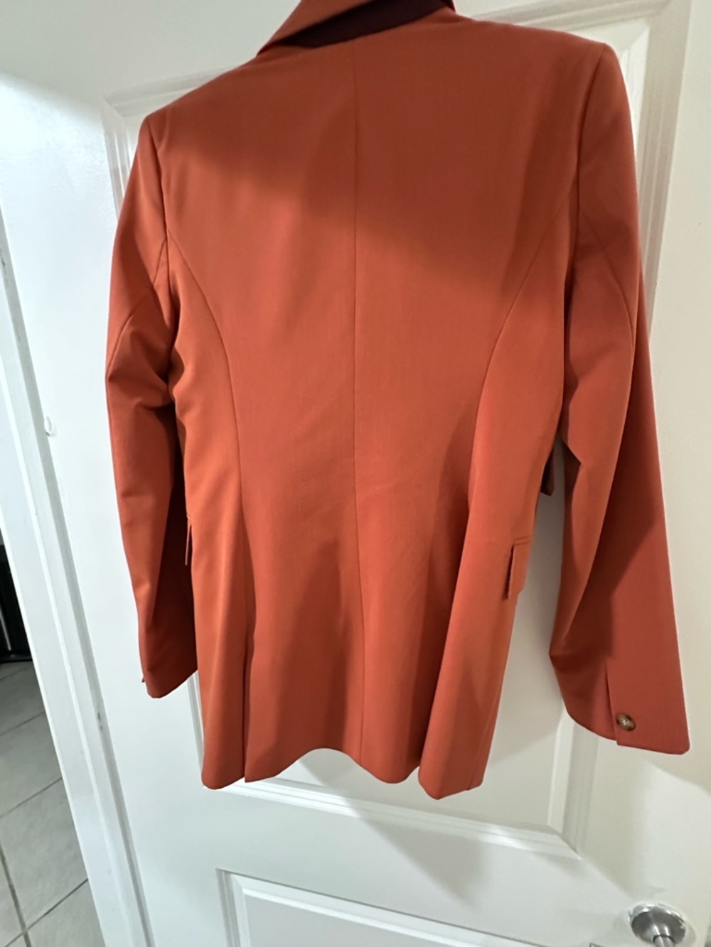 Topshop  Double-Breasted Rust Blazer - Picture 3 of 4
